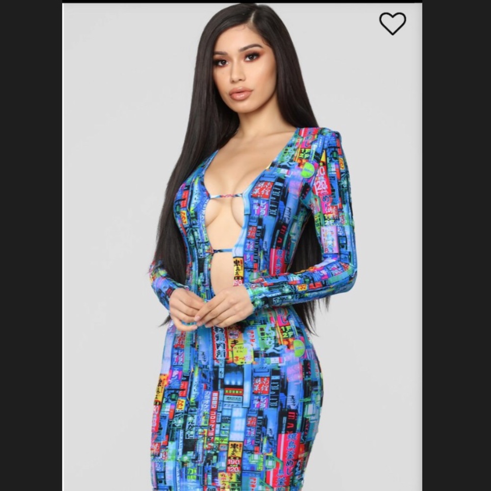 FashionNova Tokyo City Mini Dress Never worn